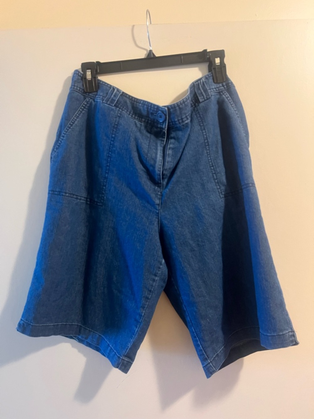 White Stag Dark Blue Denim Midi Shorts